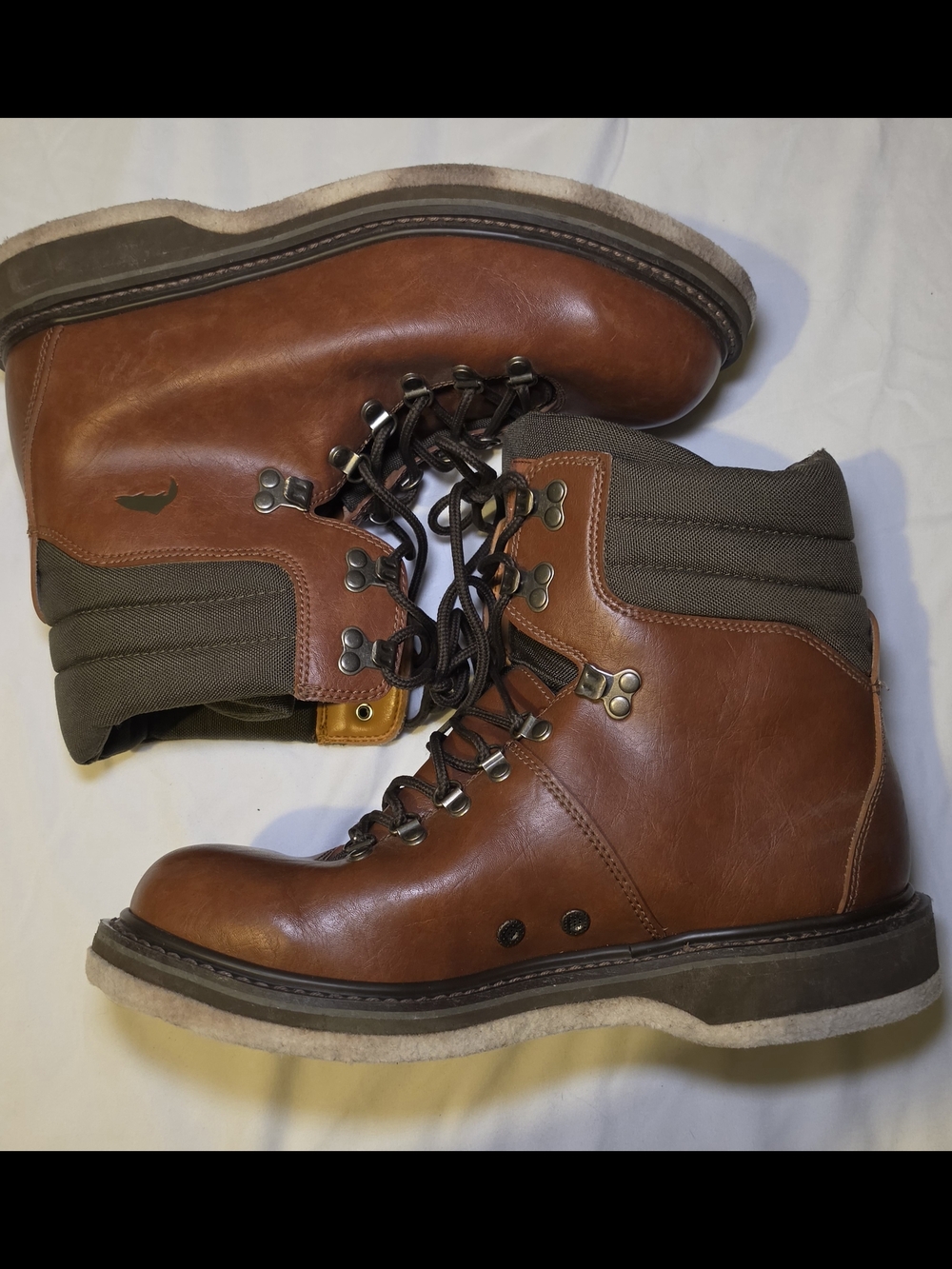 Simms Freestone Leather Wading Boots Sz 12 Men